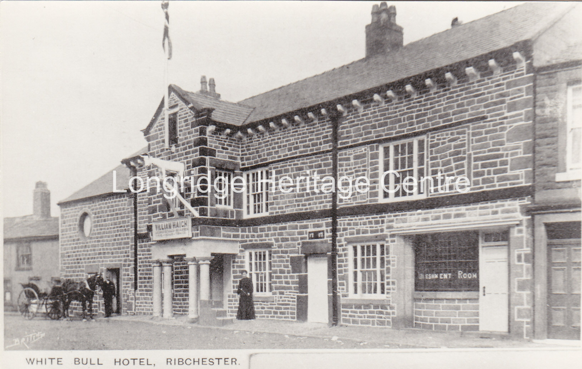 176B - White Bull Hotel - Ribchester - 1907